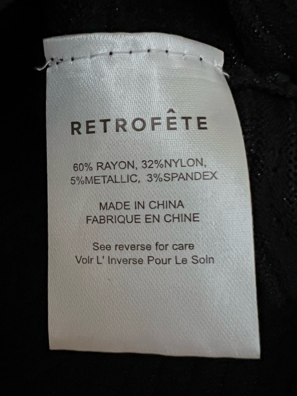 RETROFETE Aloe Knit Tank Top Crop Shirt Metallic Black XS - Picture 8 of 15